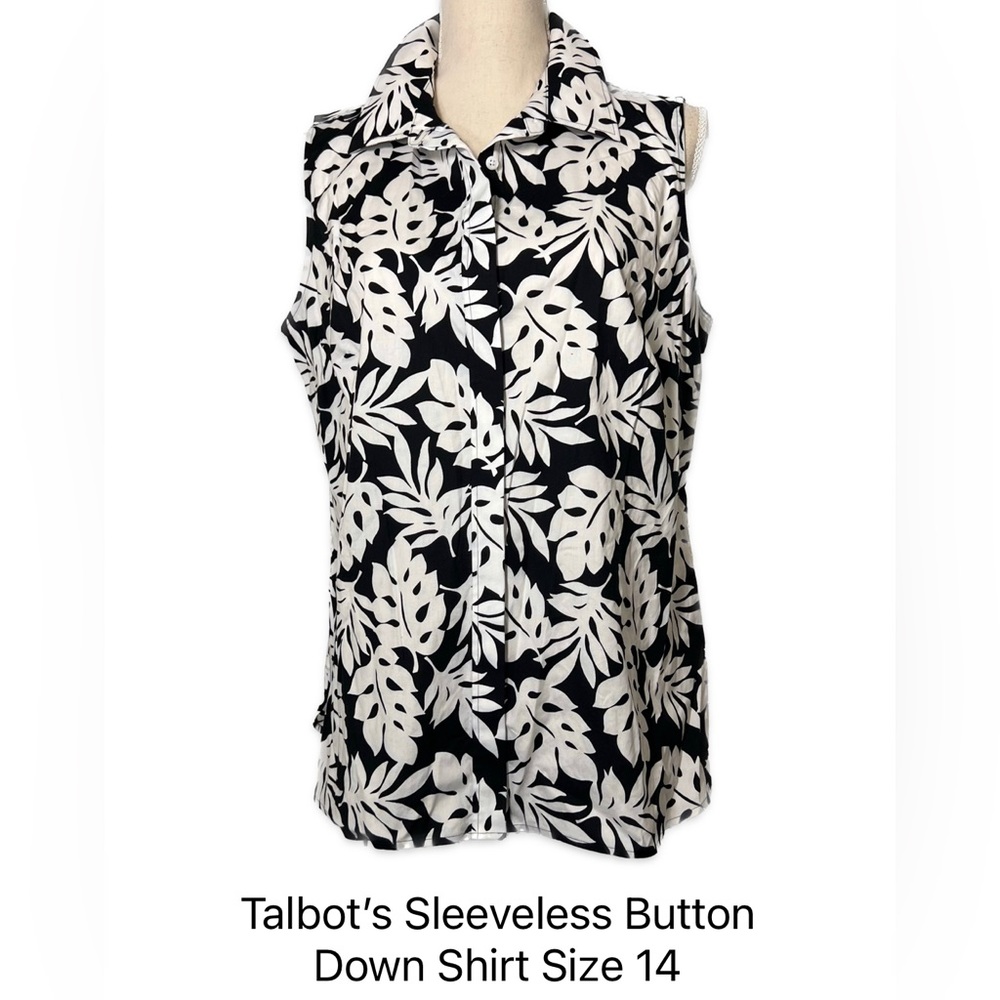 Talbot’s Wrinkle Resistant Sleeveless Blouse Women’s Plus size 14